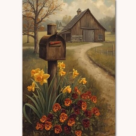 Spring Lane Mailbox Double Sided Yard Flag Large 28 W x 40 T