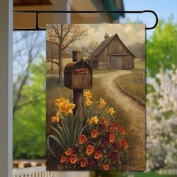 Spring Lane Mailbox Double Sided Yard Flag Large 28 W x 40 T