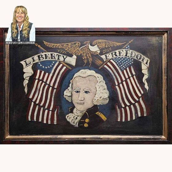 George Washington Hand Painted Original Artwork