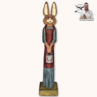 Patriotic Girl Rabbit with Americana Bucket