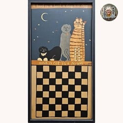 A Cat is A Person Checkerboard - 11" x 19"