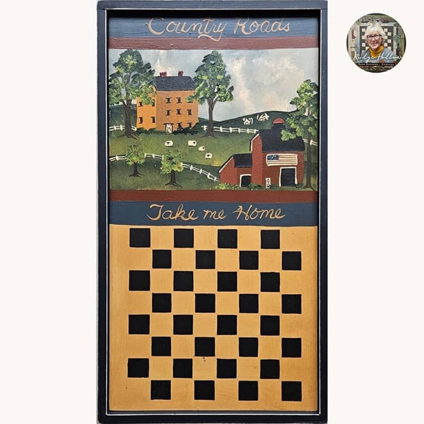 Country Road Take Me Home Checkerboard - 11" x 19"