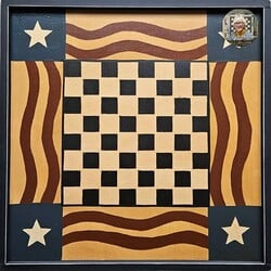 Stars & Stripes Checkerboard - 15"