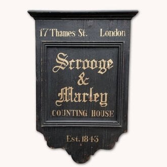 Scrooge & Marley Counting House Sign