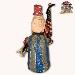 Krisnick Uncle Sam Wood Heart & Horn - 11"