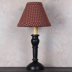 Newbury Gingham Red Clip Lampshade - 6"