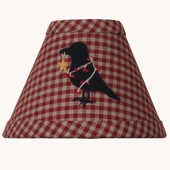 Crow & Berries Clip Lampshade - 6"