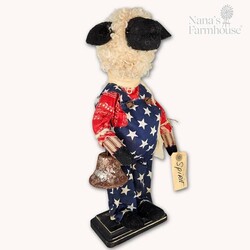 Spirit Boy Sheep Doll in Coveralls - 16"