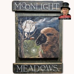 Terri Palmer Hand Painted Moonlight Meadow - 11" x 16"