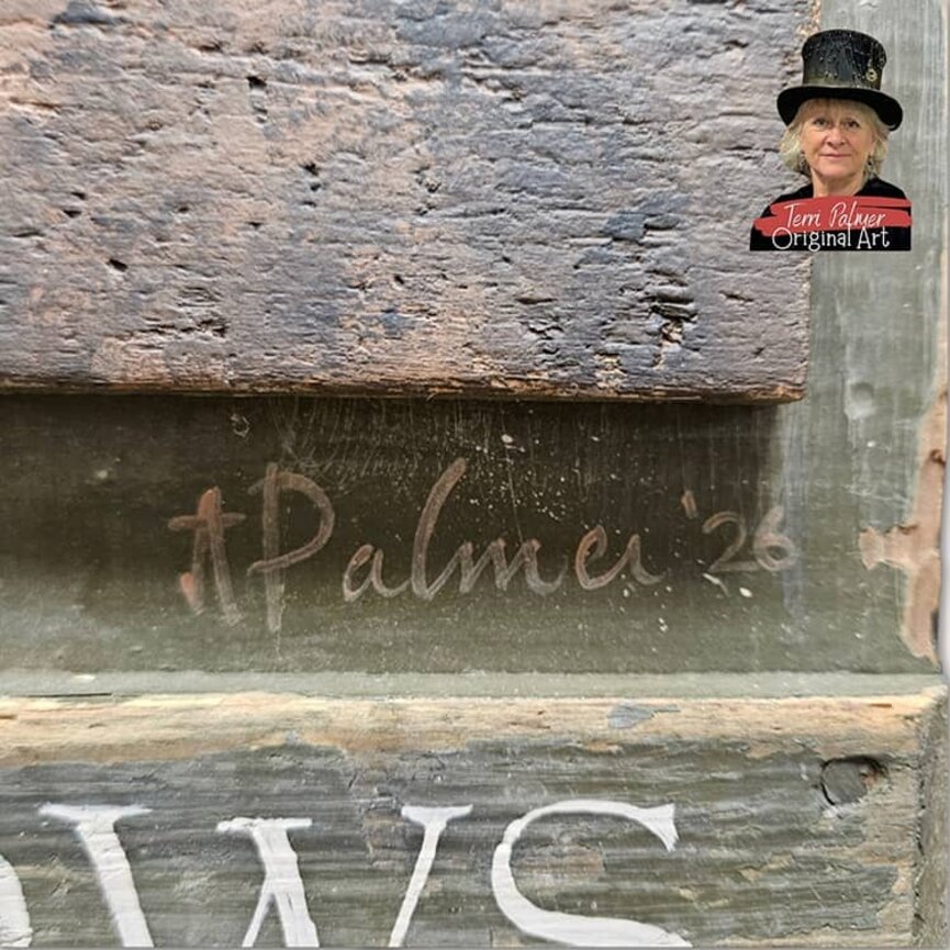 Terri Palmer Hand Painted Moonlight Meadow - 11" x 16"