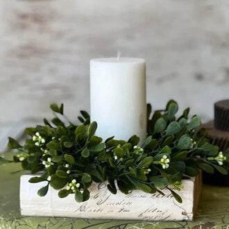 Connemara Greens Candle Ring - 10" Dia