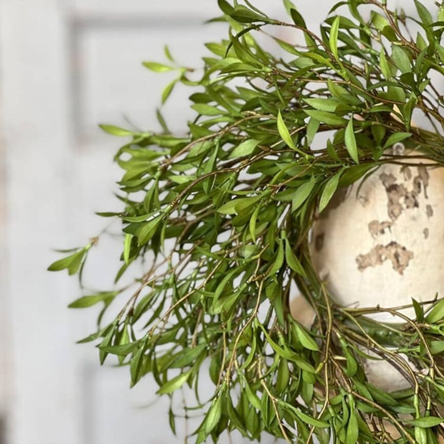 Sundial Leaves Candle Ring - 14" Dia