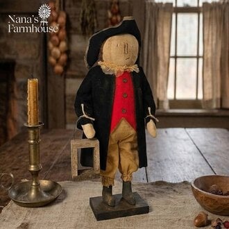 Paul Revere Doll Holding Lantern