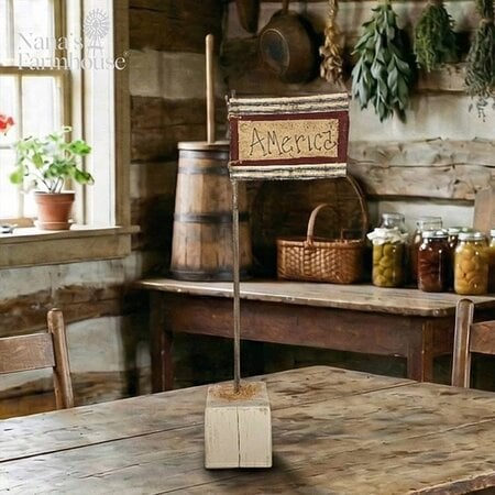 America Flag on Base