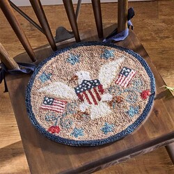 Sweet Land of Liberty Hooked Chair Pad - 14.5"
