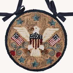 Sweet Land of Liberty Hooked Chair Pad - 14.5"