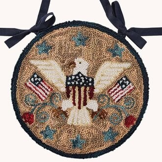 Sweet Land of Liberty Hooked Chair Pad