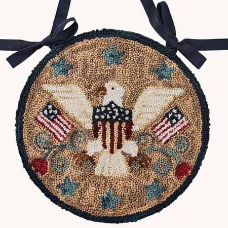 Sweet Land of Liberty Hooked Chair Pad