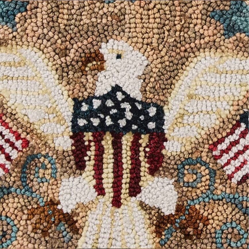 Sweet Land of Liberty Hooked Chair Pad - 14.5"