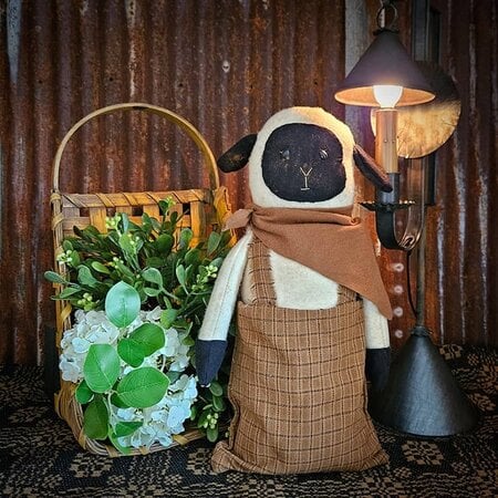 Primitive Boy Sheep Doll