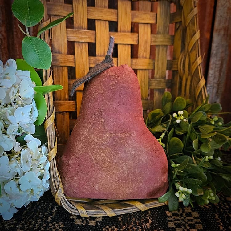 Primitive Pear Weighted Base Cranberry/W Cinnamon 7.5 T x 5 W - Nana's ...