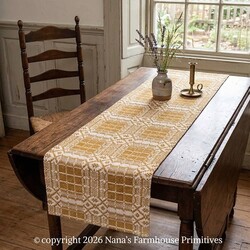 Normandy Mustard Cream Short Runner - 14" x 32"