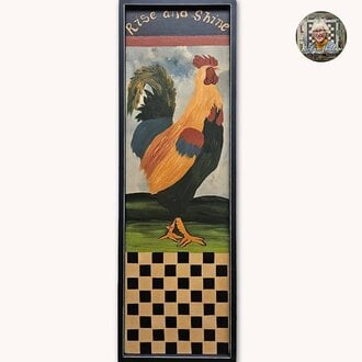 Rise and Shine Rooster Checkerboard