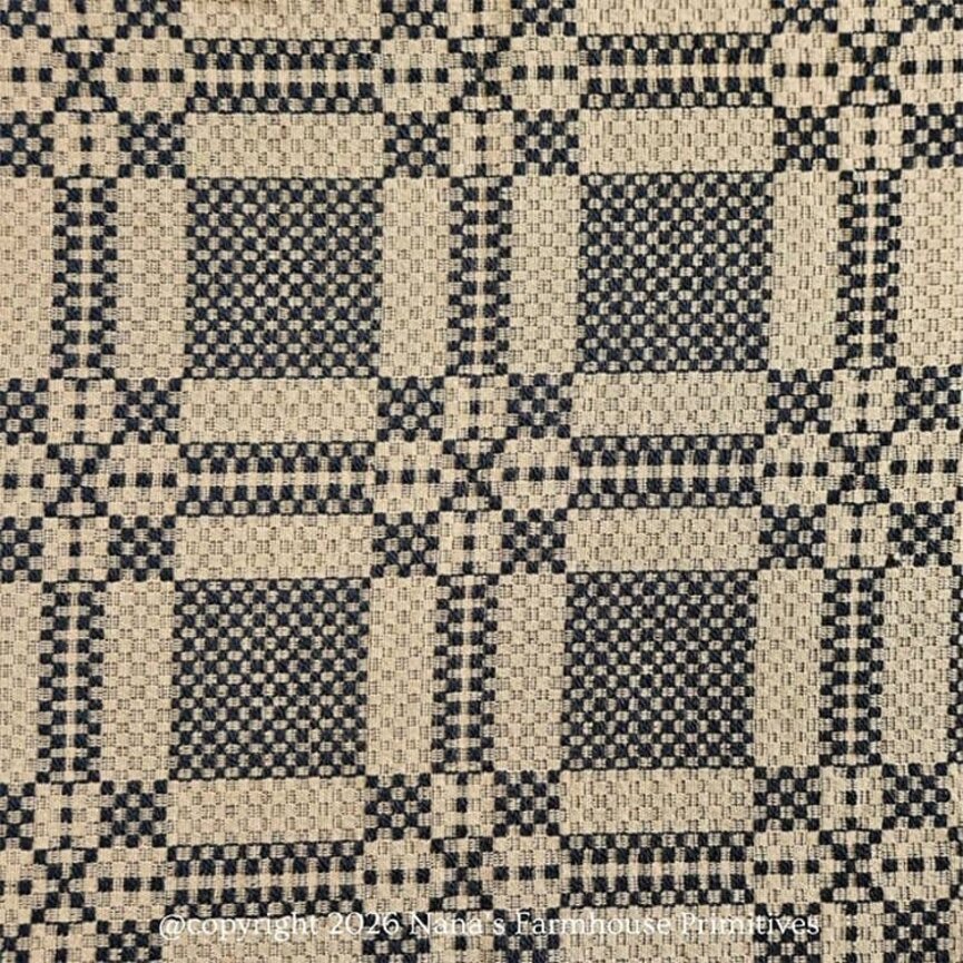 Jamestown Twill Table Runner Black - Various Sizes