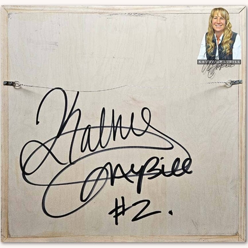 Kathy Graybill Hand Painted A.H. Everett 1832 - 25.5" x 25"