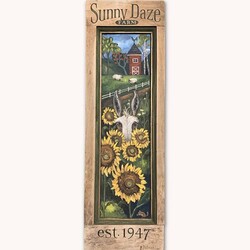 Terri Palmer Hand Painted Sunny Daze Farm - 5.5" x 18"