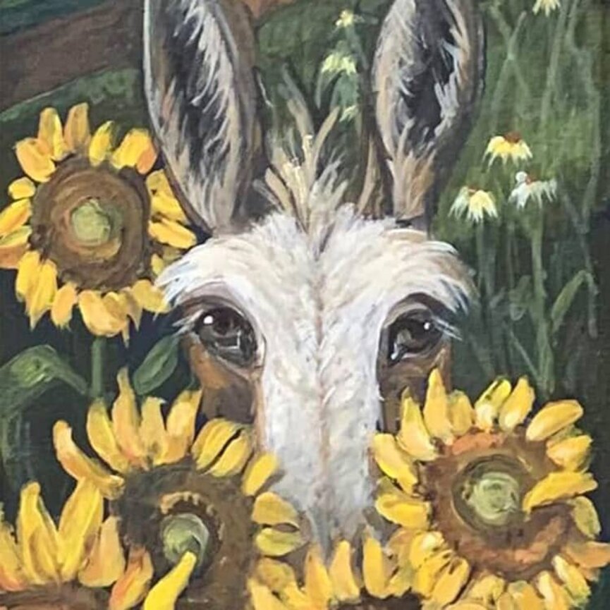 Terri Palmer Hand Painted Sunny Daze Farm - 5.5" x 18"