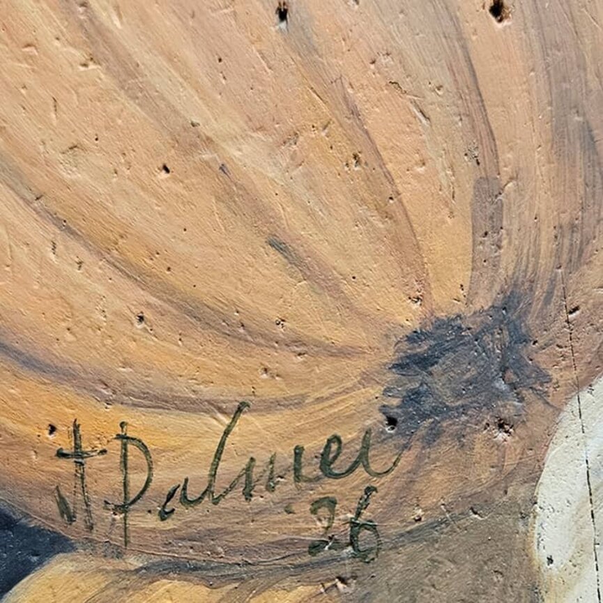 Terri Palmer Hand Painted Fall 'N Crow Tavern Sign - 8" x 26.5"