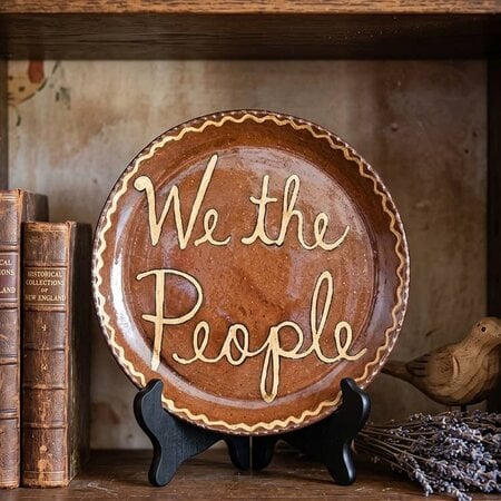 We The People Round Plate - 9"