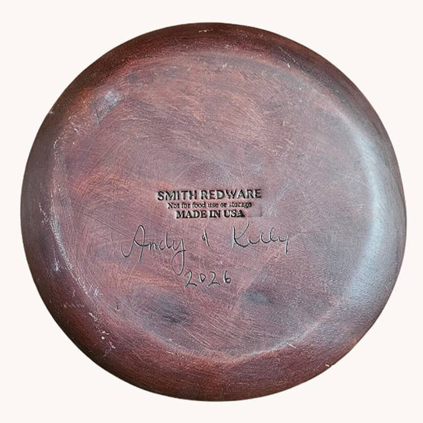 Smith Redware We The People Round Plate - 9"