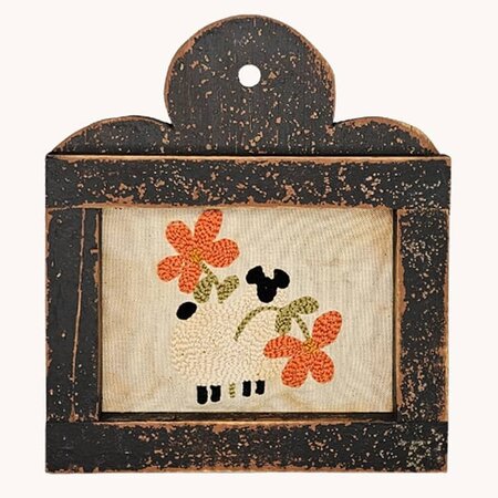 Sheep with Flowers Needle Punch