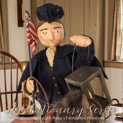Paul Revere Riding Horse with Lantern & Flag - 21" x 24"