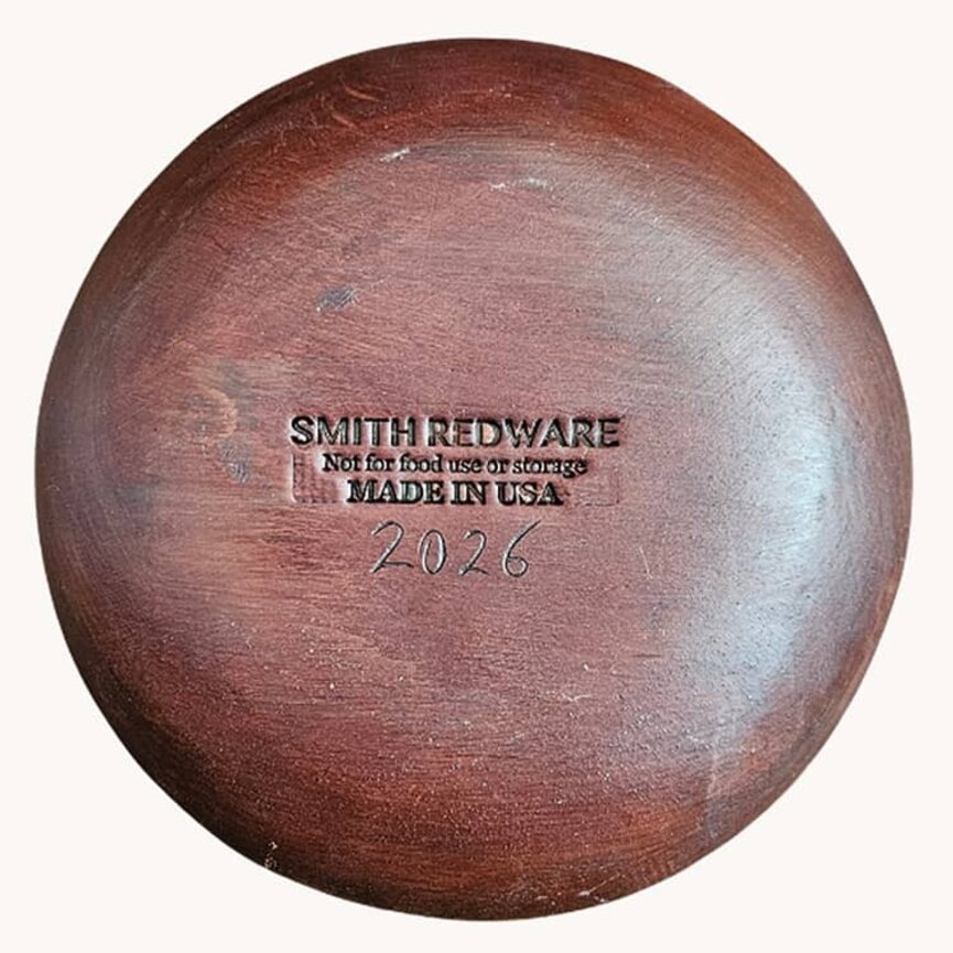 Smith Redware We the People with Flower Pot Round Plate - 6.5"