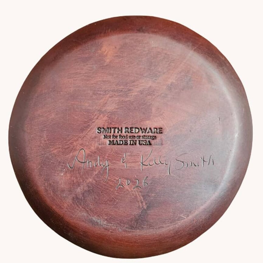 Smith Redware Liberty Justice Round Plate - 9"