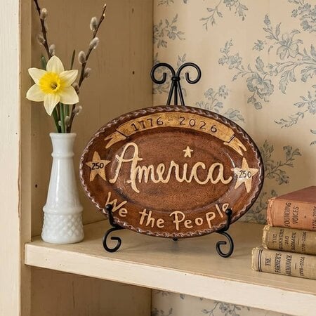 1776 - 2026 We The People Oval Plate - 6.5"