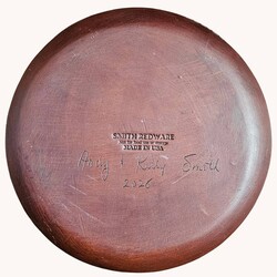 Smith Redware We The People In God We Trust America with Eagle Round Plate - 10.5"