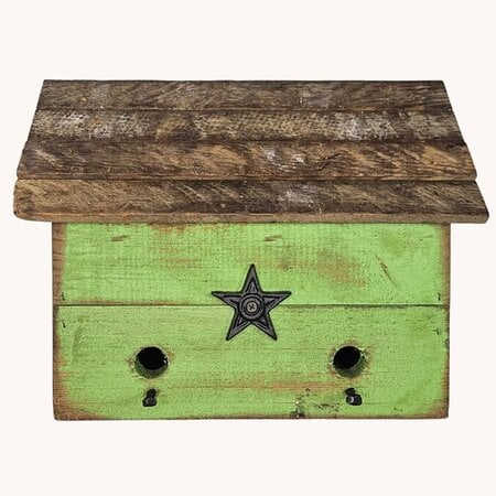 Bright Green Birdhouse- 14"