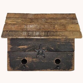 Black Bird House Two Hole - 14"