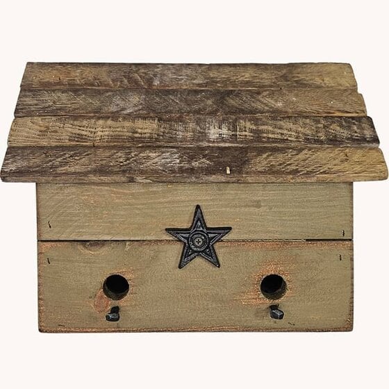 Sage Green Birdhouse - 14"
