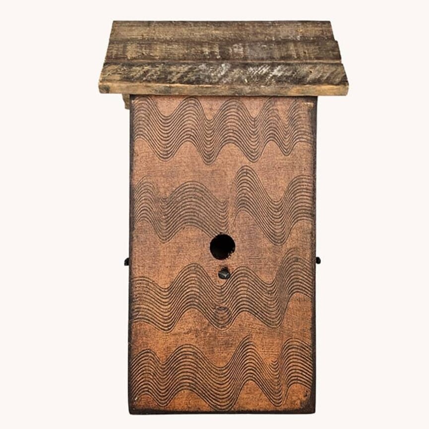 Birdhouse Three Hole Combed Stain - 16" X 9.5"