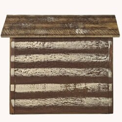 Patriotic Cabin Bird House - 18" x 5.75" x 15.5"