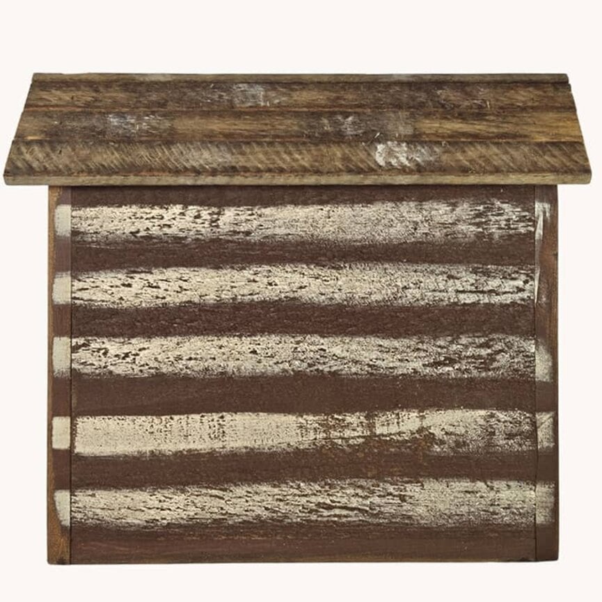 Patriotic Cabin Bird House - 18" x 5.75" x 15.5"