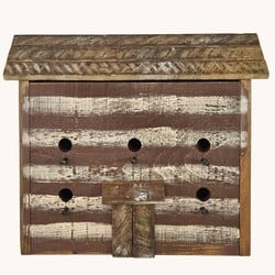 Patriotic Cabin Bird House - 18" x 5.75" x 15.5"