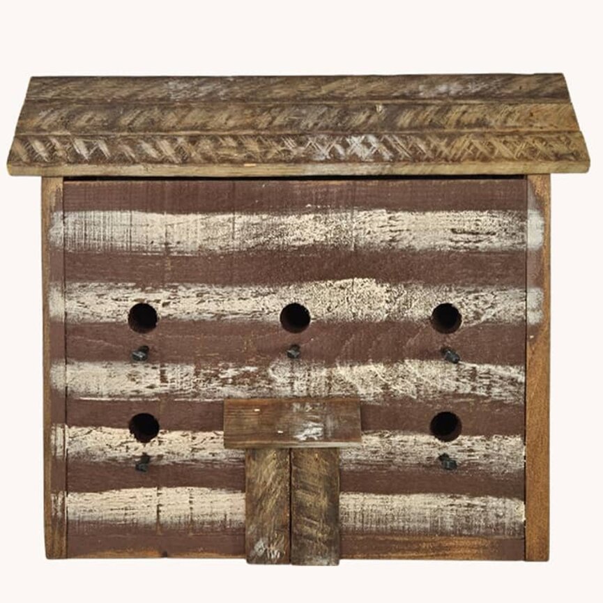 Patriotic Cabin Bird House - 18" x 5.75" x 15.5"