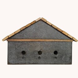 Birdhouse Burned Three Hole Blue - 17" x 7" x 11.75"