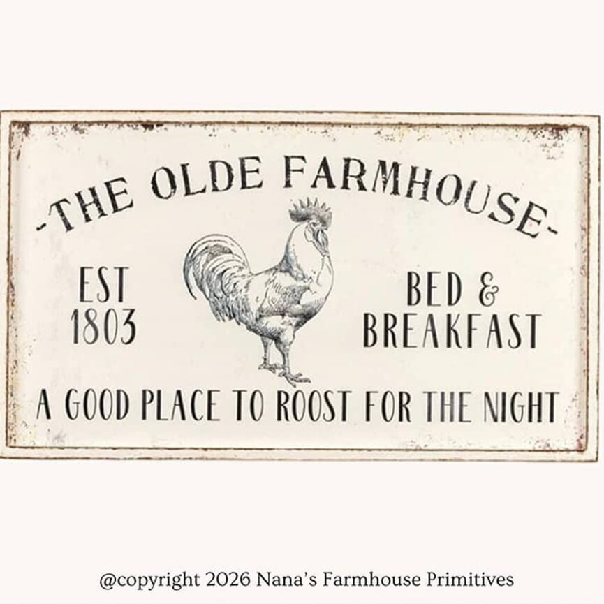 The Olde Farmhouse Sign - 18.5" x 32"